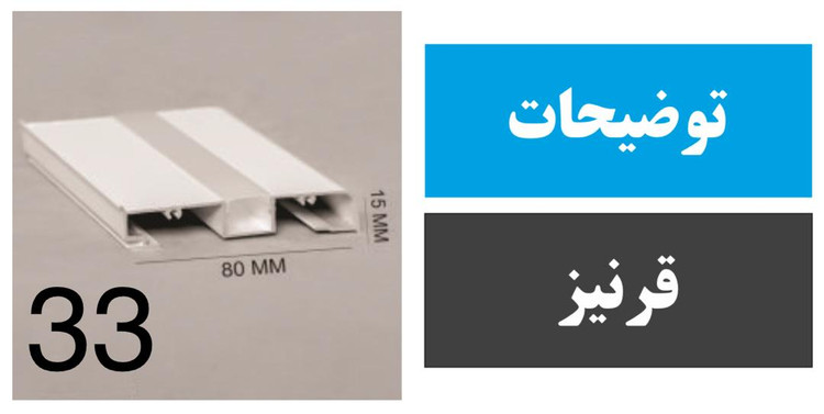 پروفیل قرنیز کد 33