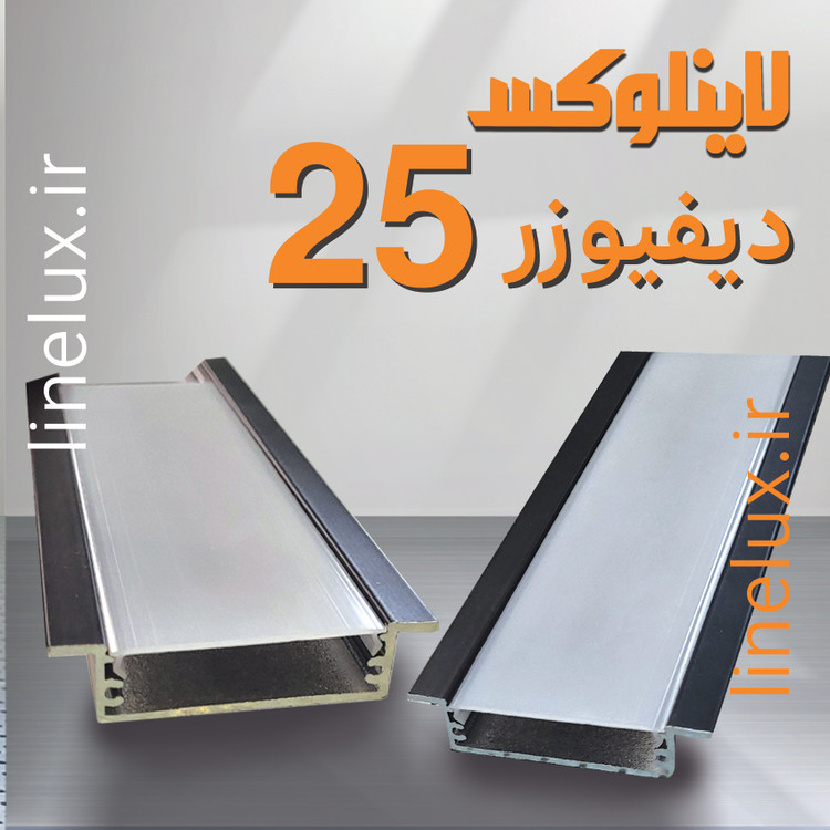 دیفیوزر پلاستیکی کد 25 برای پخش یکنواخت نور